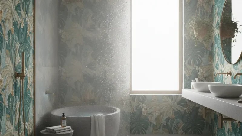 Carta da Parati in Bagno: Guida alle Tipologie Resistenti all’Umidità