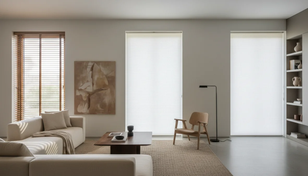 Tende Tecniche per Interni: Guida Completa a Veneziane, Plissé e a Rullo