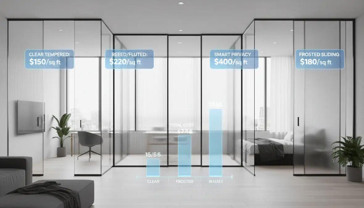 Confronto costi e tipologie di pareti divisorie in vetro per interni casa