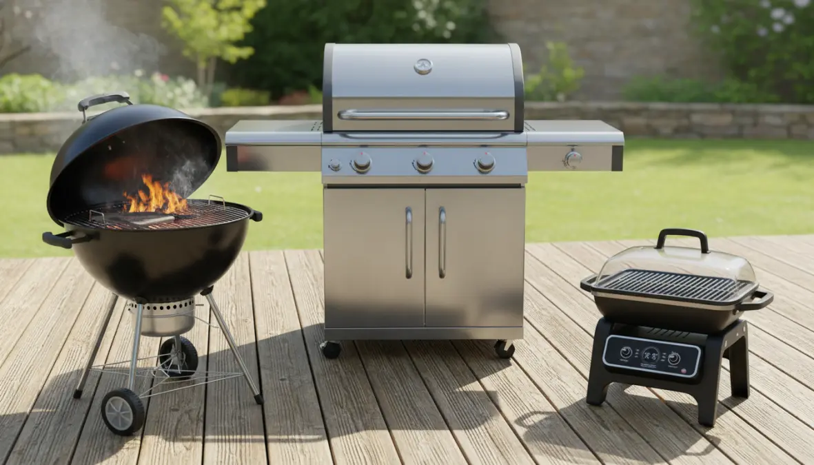 Confronto tra barbecue a carbonella, gas ed elettrico per giardino
