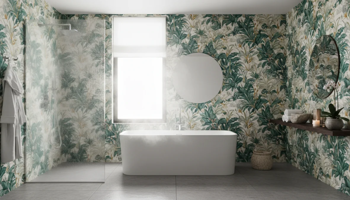 Carta da Parati in Bagno: Guida alle Tipologie Resistenti all’Umidità