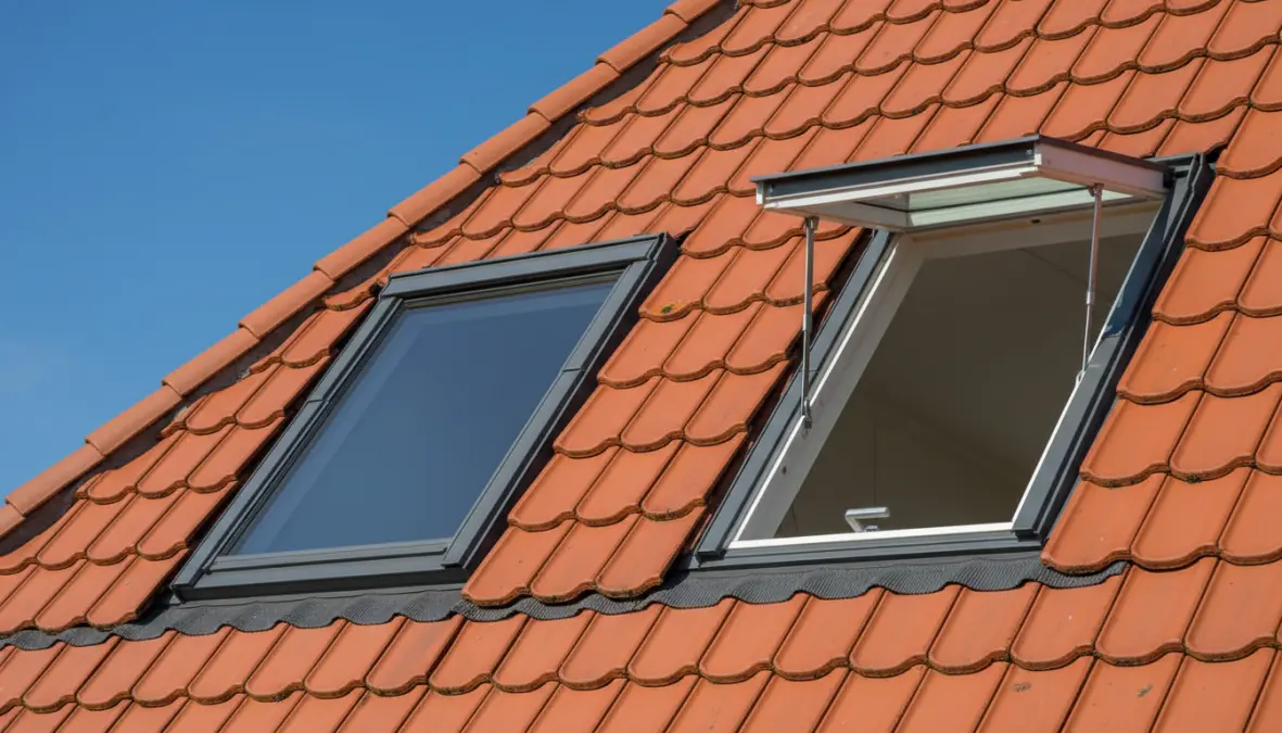 Confronto tra lucernari fissi e apribili Velux installati su tetto inclinato