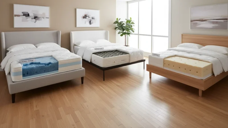 Materassi: Guida Completa alla Scelta tra Memory Foam, Molle e Lattice