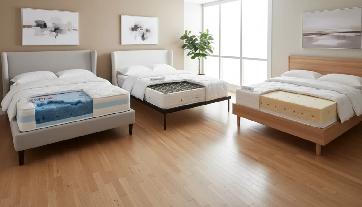 Materassi: Guida Completa alla Scelta tra Memory Foam, Molle e Lattice