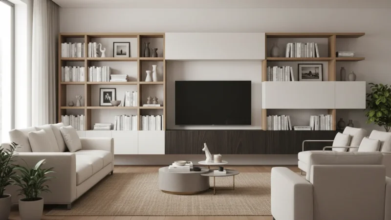 Parete Attrezzata Moderna: Guida Completa per Organizzare il Soggiorno con Stile