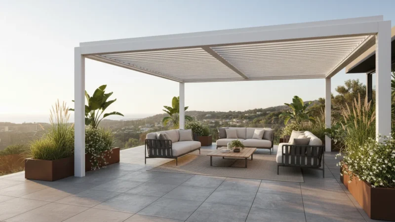 Pergolato Bioclimatico: La Soluzione Intelligente per Vivere il Terrazzo Tutto l’Anno