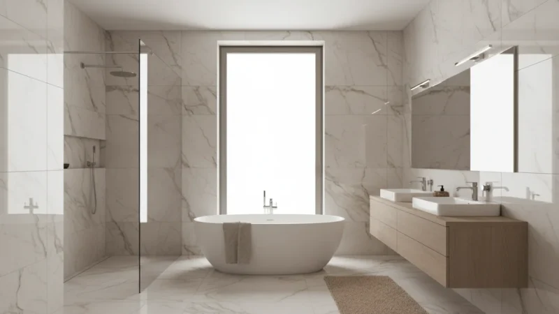 Piastrelle Bagno: Guida Completa a Tendenze, Formati e Schemi di Posa