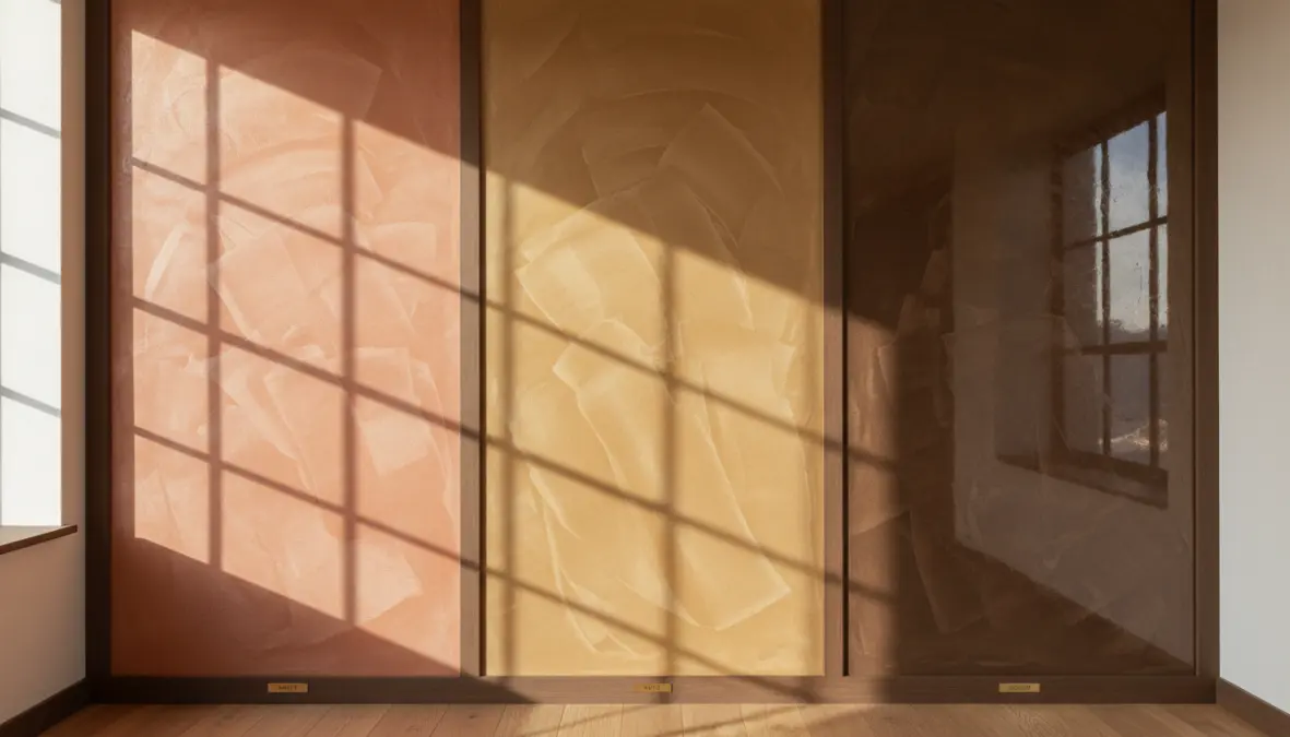 Effetti decorativi e finiture diverse della pittura spatolato