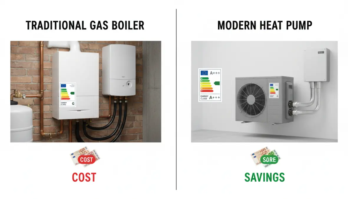 Confronto prezzi e consumi tra pompa di calore e caldaia tradizionale per risparmio energetico