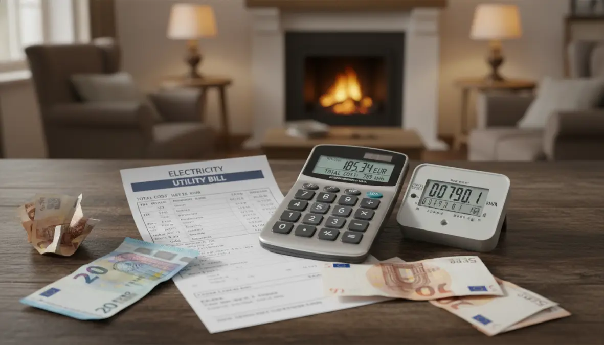 Calcolo dei costi e consumi del riscaldamento elettrico con bolletta e calcolatrice