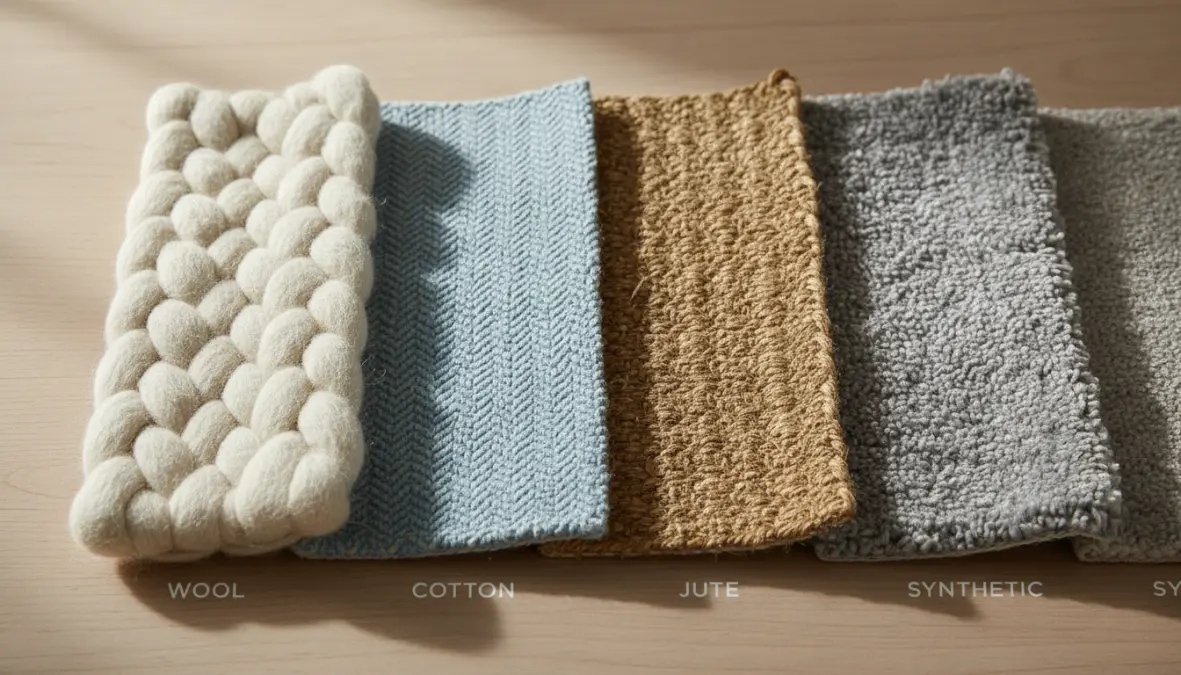 Materiali tappeti per interni: confronto tra lana, cotone e fibre naturali