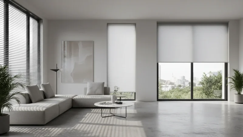 Tende Tecniche per Interni: Guida Completa a Veneziane, Plissé e a Rullo