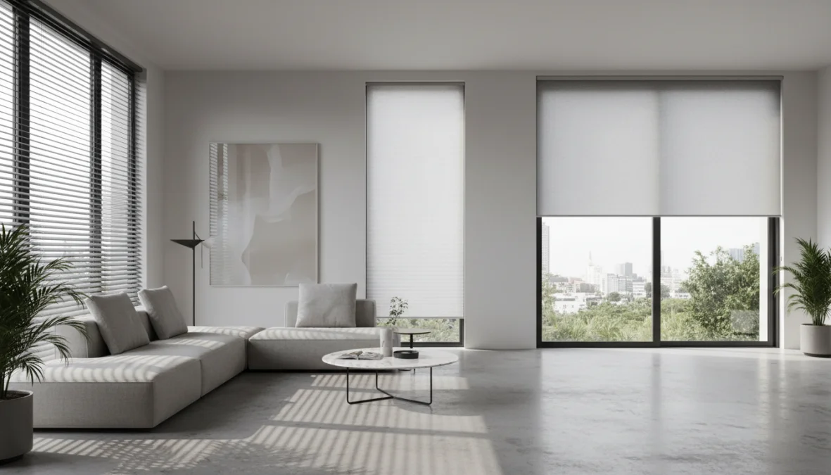 Tende Tecniche per Interni: Guida Completa a Veneziane, Plissé e a Rullo