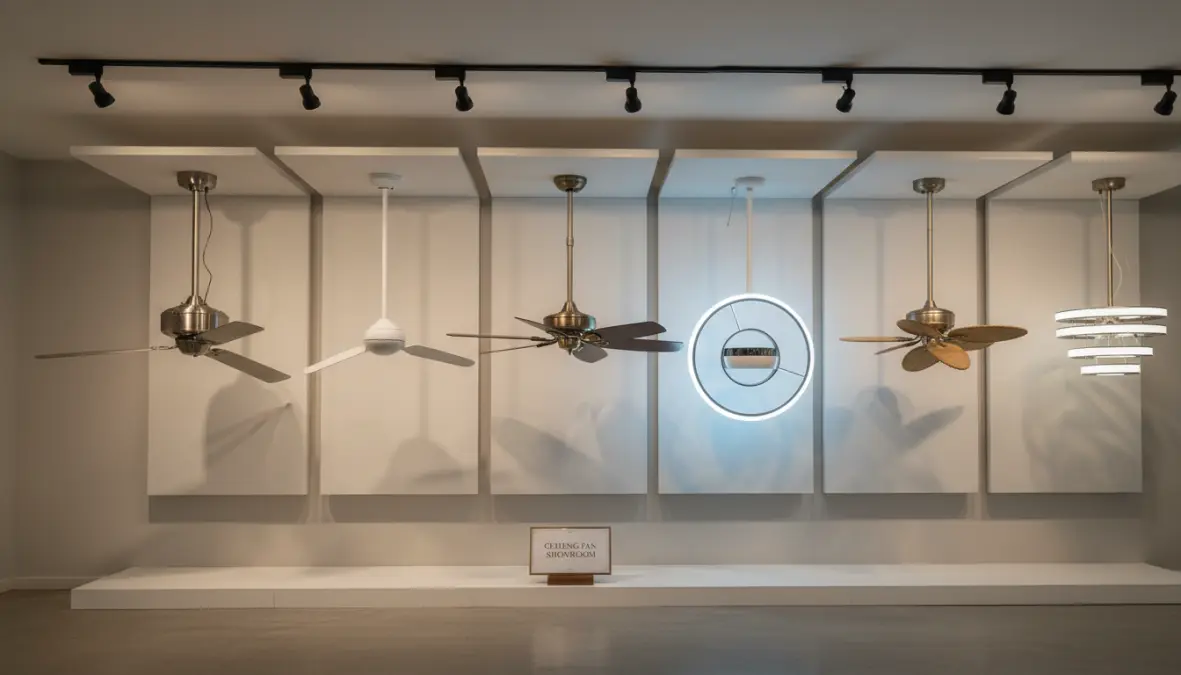 Diversi modelli e stili di ventilatori da soffitto design per arredamento moderno e classico