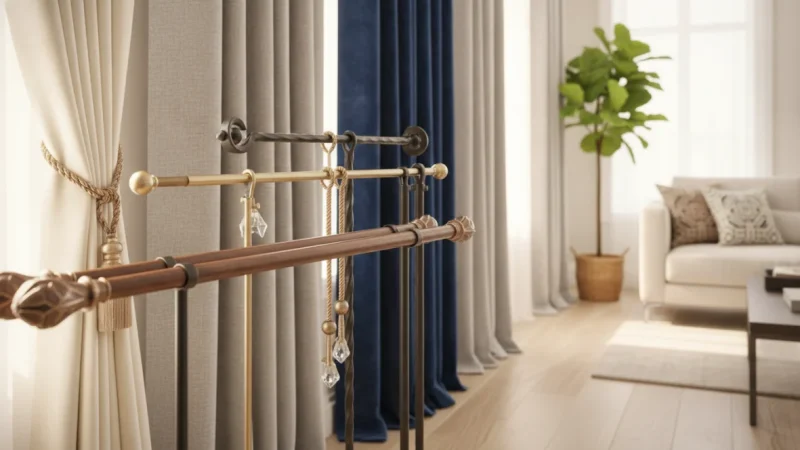 Bastone per Tende: Guida Completa a Materiali, Finiture e Sistemi di Fissaggio