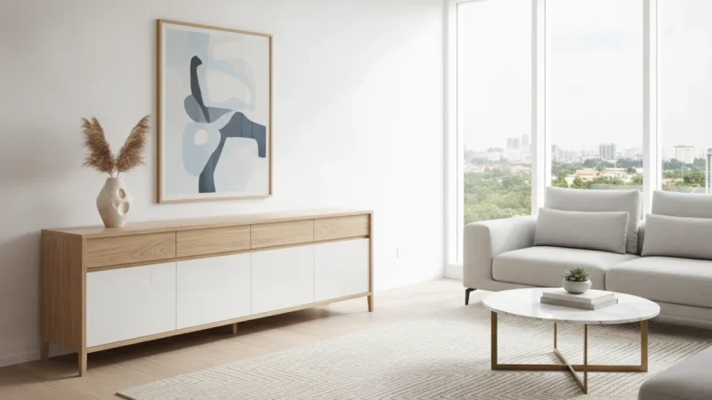 Credenza Moderna: Come Trasformare il Soggiorno con Stile e Funzionalità