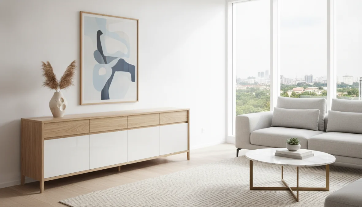Credenza Moderna: Come Trasformare il Soggiorno con Stile e Funzionalità