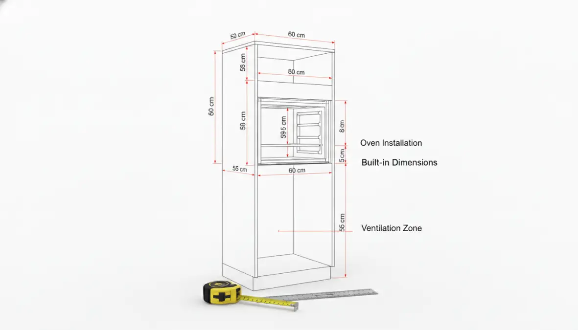 Misure standard elettrodomestici da incasso per cucine componibili