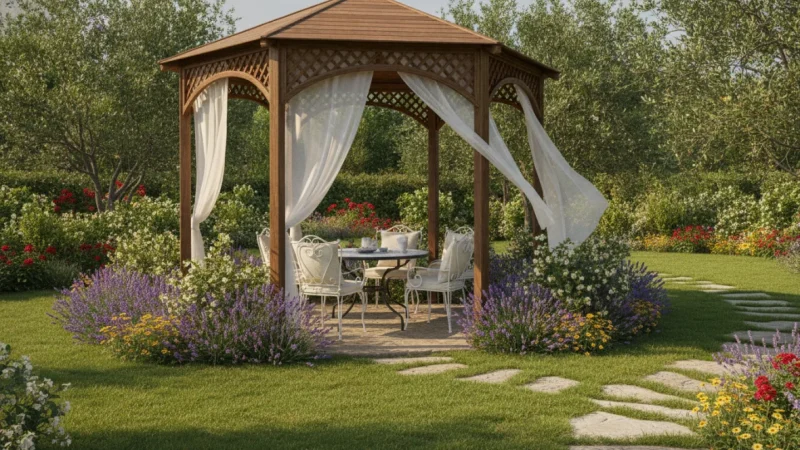 Gazebo da Giardino: Guida Completa a Materiali, Modelli e Permessi