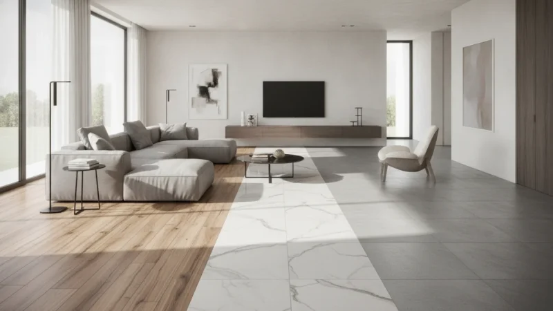 Gres Porcellanato Effetto: Guida Completa a Legno, Marmo e Cemento