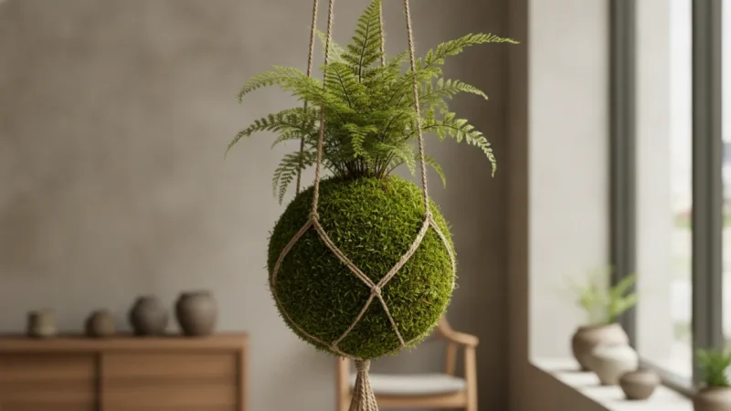 Kokedama: Guida Completa all’Arte Giapponese delle Piante Sospese