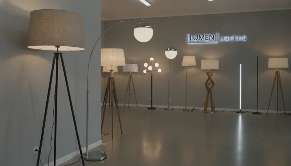 Diverse tipologie di lampade da terra: modelli LED, regolabili, ad arco e con paralume