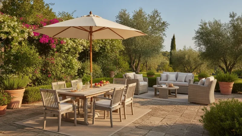 Ombrellone da Giardino: Guida Completa a Dimensioni, Tessuti e Basi