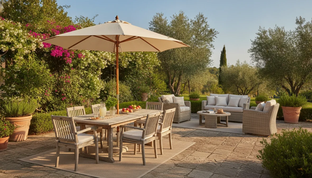 Ombrellone da Giardino: Guida Completa a Dimensioni, Tessuti e Basi
