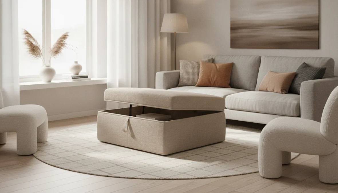 Pouf Contenitore: La Soluzione Salvaspazio che Unisce Design e Funzionalità