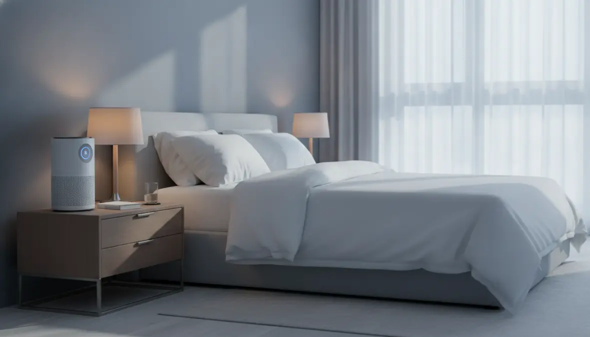 Purificatore aria camera da letto per allergie notturne e sonno salubre