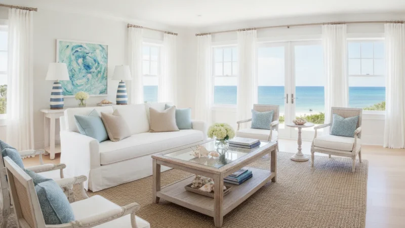 Stile Coastal: Come Portare il Mare in Casa con Colori e Materiali Naturali