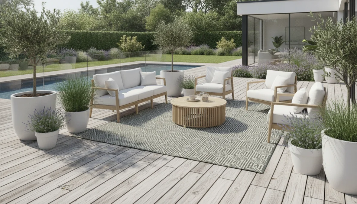Tappeto da Esterno: Guida alla Scelta dei Materiali Resistenti per Terrazzo e Giardino