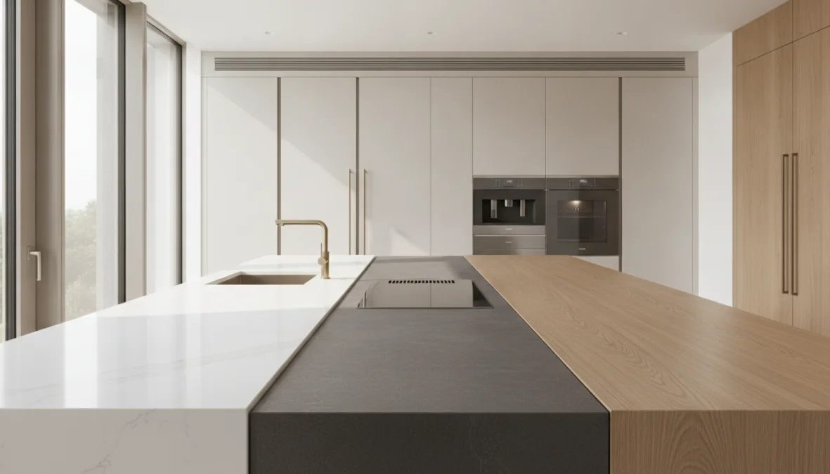 Top Cucina: Guida Completa ai Materiali tra Quarzo, Dekton e Laminato