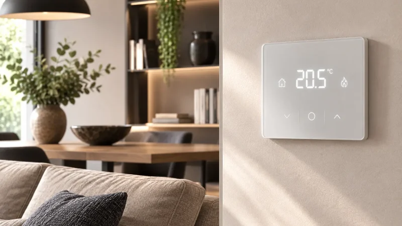 Tecnologia discreta e design: termostati e cronotermostati integrati nel progetto degli interni
