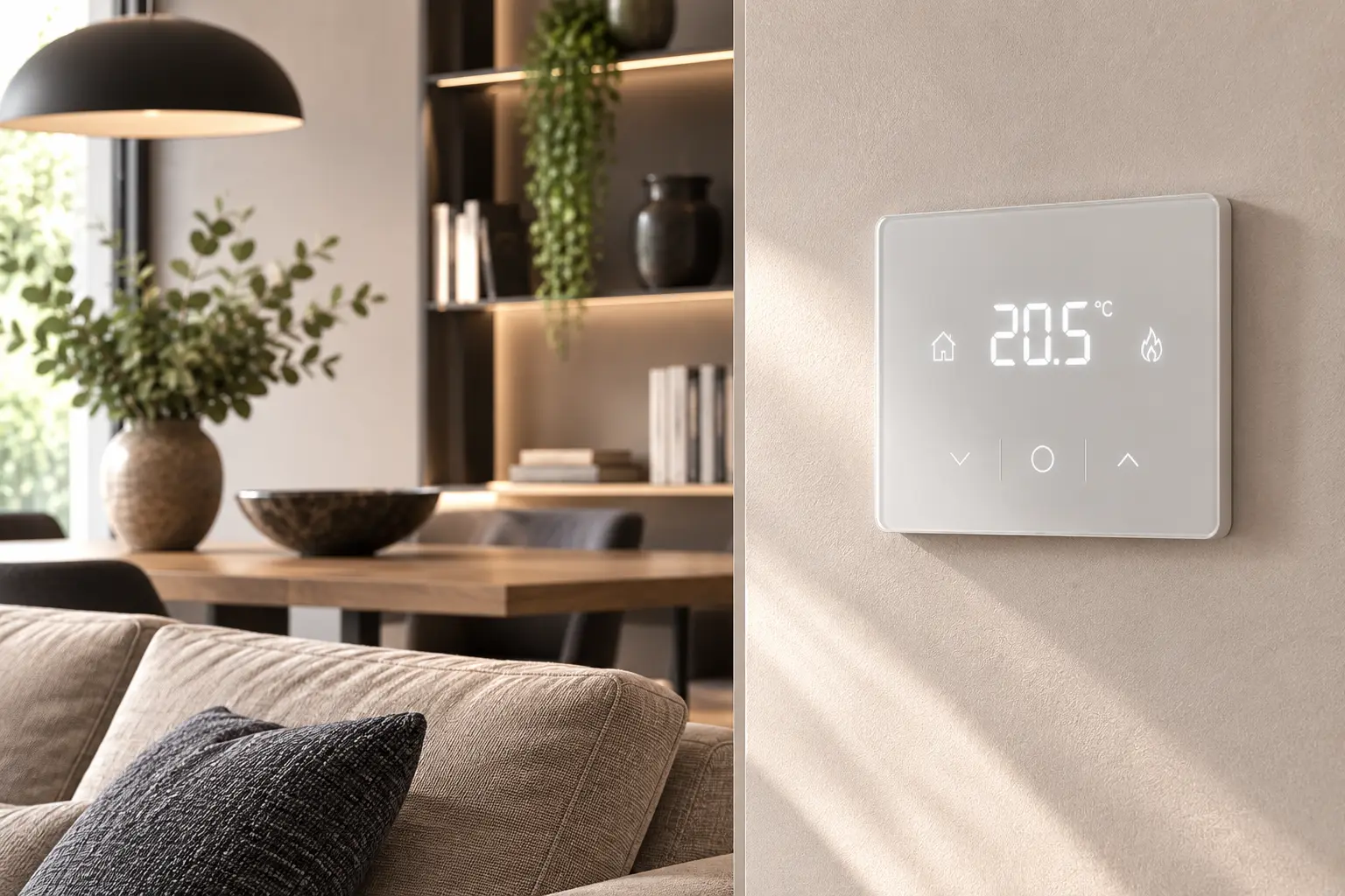 Tecnologia discreta e design: termostati e cronotermostati integrati nel progetto degli interni